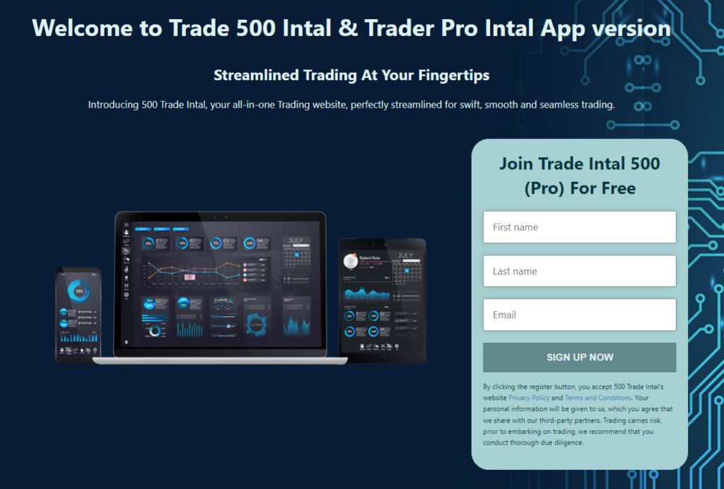Trade Intal 500 (Pro) 主頁