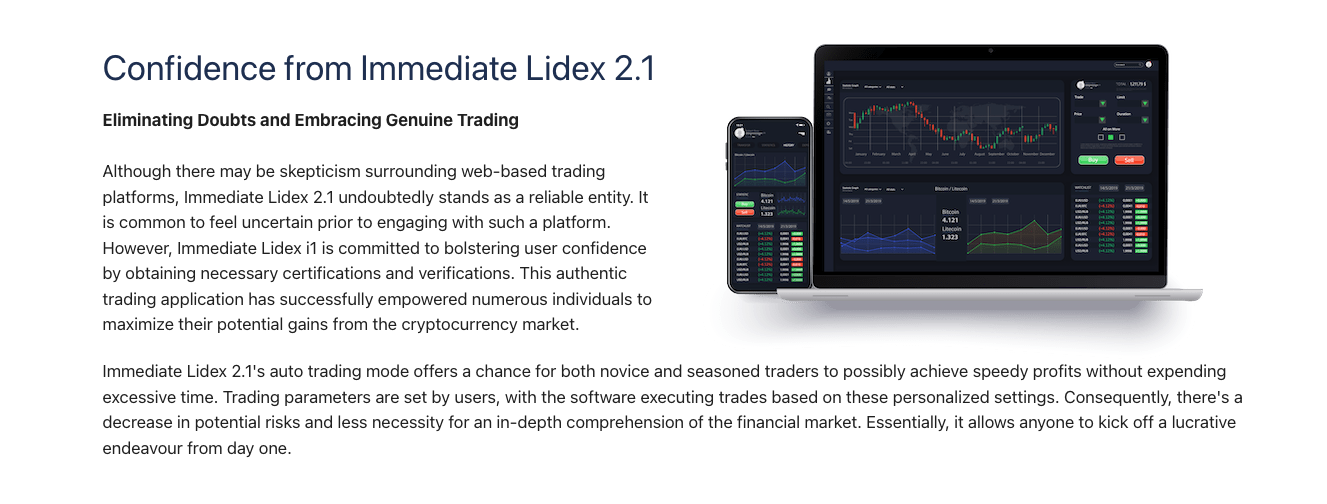 Trading with confidence